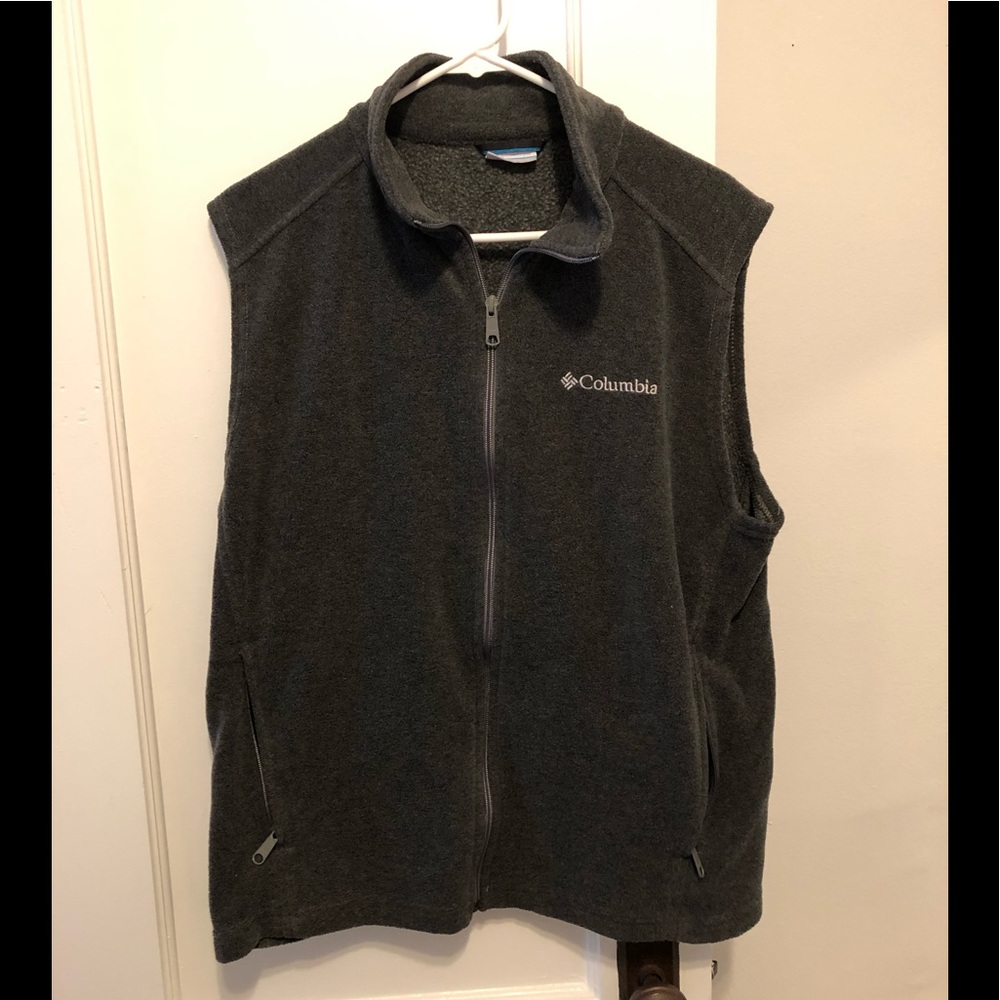 Men’s Columbia Grey Fleece Vest